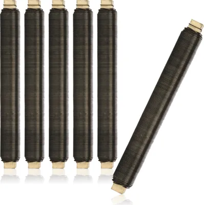 Produktbild von com-four® 6x Blumenwickeldraht-Set, Bindedraht geglüht auf Holzstab gewickelt, Stärke 0,65 mm, 600 g