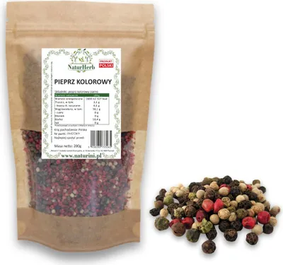 Zdjęcie produktu dla Pieprz kolorowy ziarno 200g Naturini