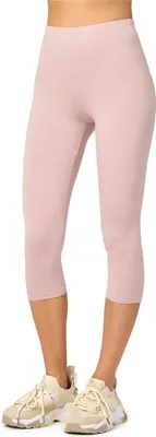 Produktbild von Merry Style Damen Leggings 3/4 aus Viskose MS10-144 (Puderrosa, M)
