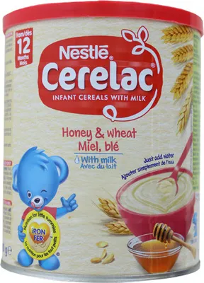 Produktbild von Babynahrung Nestlé | Cerelac Honey & Wheat mit Milch | Ab 12 Monaten | 400 g