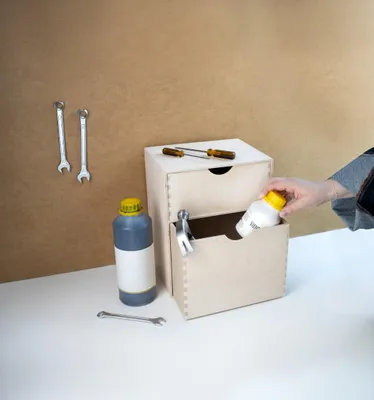 Produktbild von Creative Deco Schubladenbox Schubladenelement - 2 Schubladen - 25 x 20 x 31 cm