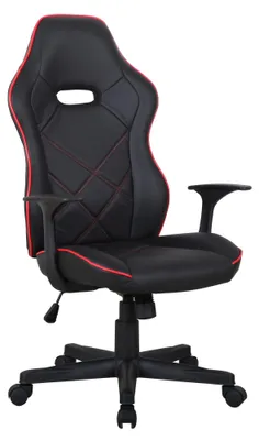 Obrázek produktu pro Furnitex Moderní Otočná Kancelářská Židle CX-1250M Černá Umělá Kůže