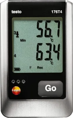 Produktbild von TESTO Temperatur-Datenlogger 176 T4 (0572 1764)