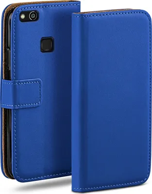 Produktbild von moex® Book Case kompatibel mit Huawei P10 Lite - Hülle 360 Grad klappbar, Blau