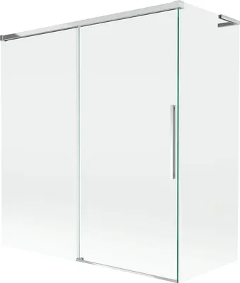 Produktbild von Mexen Rox L Duschwand 2-flügelig verschiebbar 150 + 70 x 150 cm, transparent, chrom - 8C9L-150-070-01-00