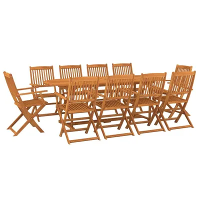 Obrázek produktu pro vidaXL 11dílný zahradní jídelní set 220x90x75 cm z masivního dřeva akácie