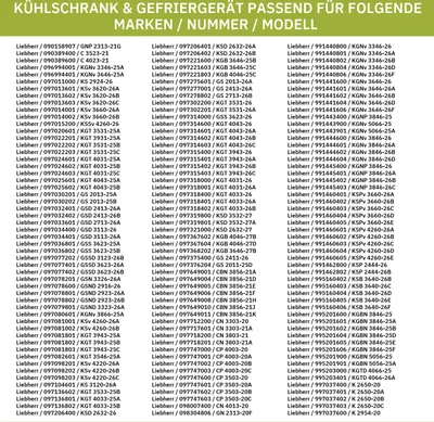 Produktbild von Abdeckkappe LIEBHERR 7426362 für Türgriff Kühlschrank Gefrierschrank