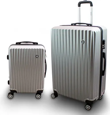 Produktbild von Barut Reisekofferset General 2-teilig M + XL Silber MS-17296