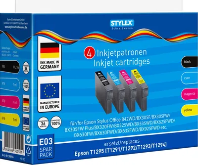 Produktbild von Druckerptronen für Epson Stylus Office B42WD/BX305F/BX305FW/BX305FW .../ 4er Set