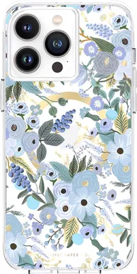 Immagine prodotto di Custodia MagSafe Clear di Rifle Paper per iPhone 14 Pro Max (Garden Party Blue)