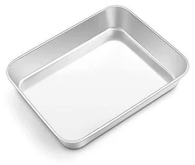 Zdjęcie produktu dla Blacha do pieczenia prostokątna stal nierdzewna 23 8X18CM