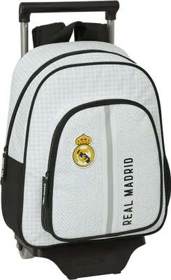 Produktbild von Schulrucksack mit Rädern Real Madrid C.F. Weiß Grau 28 x 34 x 10 cm