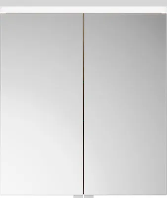 Image de burgbad Lin20 Armoires de toilette avec éclairage LED, 2 portes, 600x700x170mm, SPQK060F5355