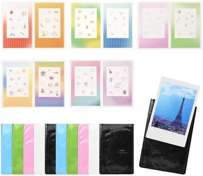 Produktbild von Bunte Magnetische Fotohalter 10er Set für Kühlschrank Notizen