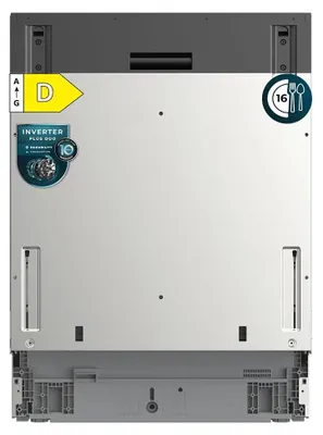 Produktbild von Cecotec Bolero Aguazero 6260, Voll integriert, Standardgröße (60 cm), Schwarz, Tasten, 2 Korb/Körbe, Einschub