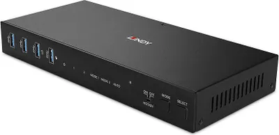 Image de LINDY 2 Port Dual Head HDMI 4K60,USB3.0 KVM Switch