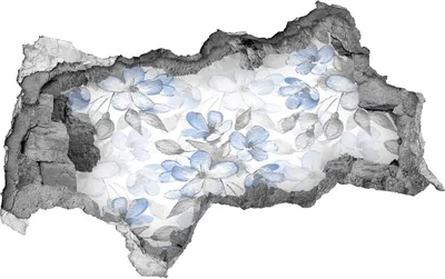 Produktbild von Selbstklebender Loch-3D-Aufkleber 95x73 cm zarte Blüten