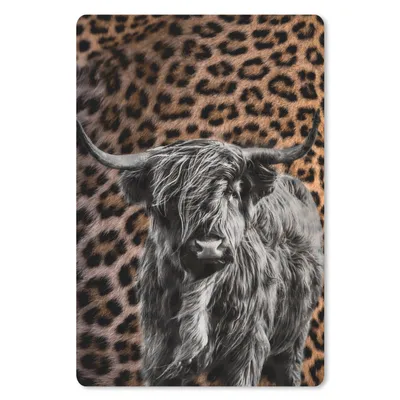 Produktbild von MuchoWow® Mauspad Mousepad Schottischer Highlander - Schwarz - Panther 18x27 cm - Mousepads - Maus Mat - Pad - Mausunterlage