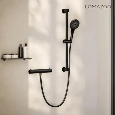 Zdjęcie produktu dla LOMAZOO zestaw prysznicowy LANDO, czarny