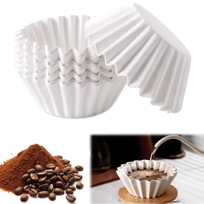 Mandfilter Kaffeefilter 80/200 mm, 200 Stück, weiß