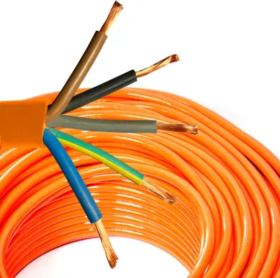 Obrázok produktu pre PUR kábel H07BQ-F 5x4 mm² oranžový 50 m alebo násobok