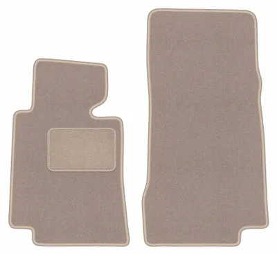 Productafbeelding van Velours voormatten voor BMW 8 E31 1988-1999 (coupé) – 2-delig, beige, op maat – Wielganizator LUX