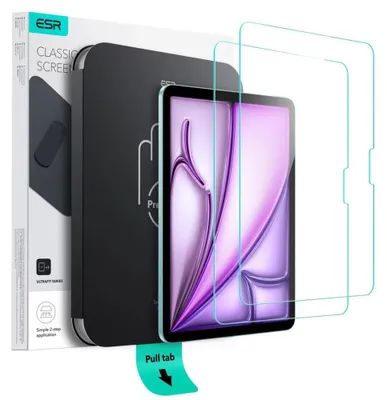 Zdjęcie produktu dla Szkło Hartowane Esr Ultrafit Tempered Glass 2-Pack Ipad Air 11 6 / 7 / 2024-2025 Clear