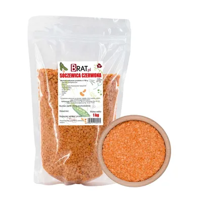 Zdjęcie produktu dla Soczewica czerwona 1kg Brat.pl