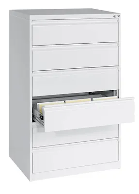 Produktbild von CP Acurado Karteischrank verkehrsweiß 6 Schubladen 78,7 x 59,0 x 135,7 cm, 1 St.