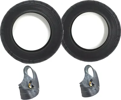 Produktbild von 2x Set 10" Kinderwagen Reifen + Schlauch 10 x 2 = 54-156 Roller Anhänger usw