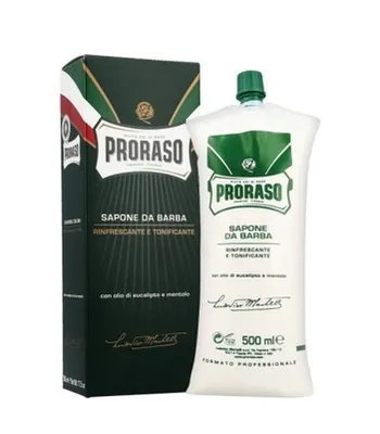 Zdjęcie produktu dla Proraso Refreshing Professional Shaving Cream with Eucalyptus Oil and Menthol 500 ml