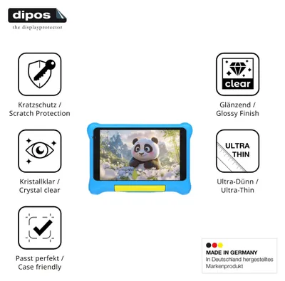 Produktbild von 2x Schutzfolie für Vekoy TK707 klar Displayschutzfolie Folie Display Schutz dipos