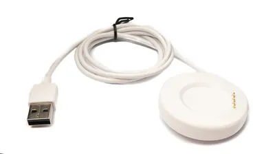 Produktbild von SYSTEM-S USB 2.0 Kabel 100 cm Ladestation für Oppo Watch 3 2 1 pro SE Smartwatch in Weiß