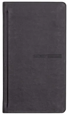 Produktbild von 2027 GÜSS Taschenkalender, 1W.= 2S., Einband Tucson schwarz