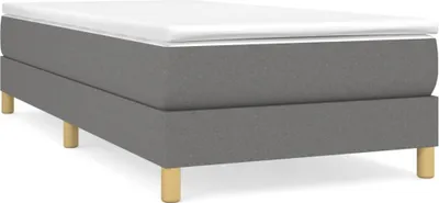 Produktbild von vidaXL Boxspringbettgestell Dunkelgrau 90x190 cm Stoff