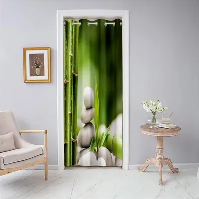 Immagine prodotto di Tenda per porta, oscurante, con occhielli, verde, 168x229 cm