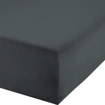 Produktbild von Erwin Müller Boxspring-Spannbettlaken Murnau" anthrazit 140x200 cm - 160x200 cm"
