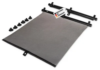 Obrázok produktu pre alca® slnečná clona do auta 2 x 52 x 55 cm slnečná clona na okno auta UV ochrana s prísavkou a funkciou navíjania jednou rukou ochrana pred slnkom auto nákladné auto deti
