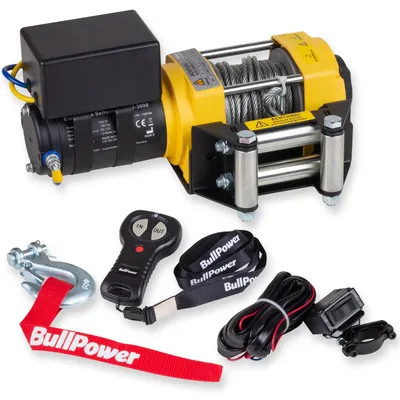 Produktbild von Elektrische Seilwinde Offroad 4x4 ATV Quadwinde Elektrowinde Motorwinde Seilzug 12V 3000lbs - 1361kg - OSW-3000