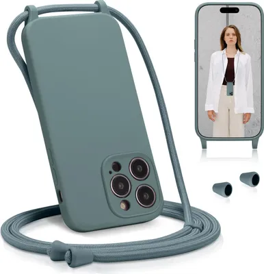 Immagine prodotto di Custodia del telefono cellulare per iPhone 12 Pro copertura con cinturino custodia del telefono cellulare catena di protezione della fotocamera, benzina