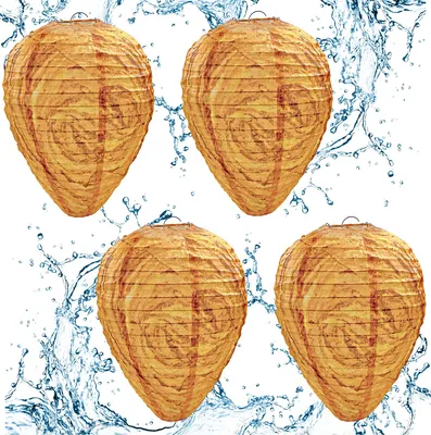 Produktbild von 4er-Pack Wespennest-Köder, wasserdichtes hängendes Wespennest. Halten Sie sich von Wespen, Hornissen und Gelbwesten fern