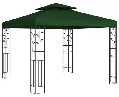 Immagine prodotto di Gazebo 3 x 3 x 2,68 m Verde Poliestere e Acciaio