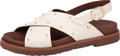 Produktbild von Pikolinos Damen Sandale Leder Slingback mit breiten gekreuzten Riemen Aitana W7Z, Größe:37 EU, Farbe:Weiß