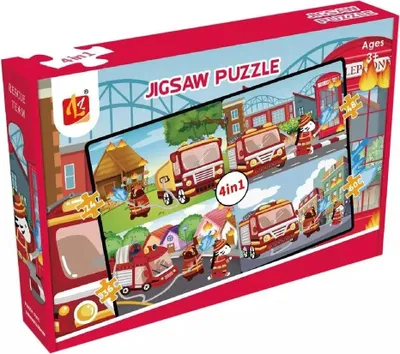 Obrázek produktu pro Puzzle 4 v 1: Hasiči