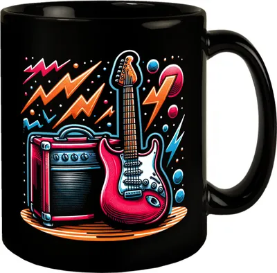 Produktbild von E-Gitarre Tasse in Schwarz