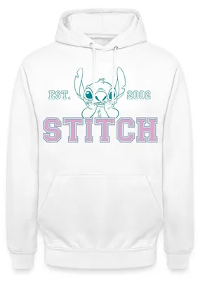 Produktbild von Lilo & Stitch | Stitch Est. 2002 Uni Hoodie, M, Weiß