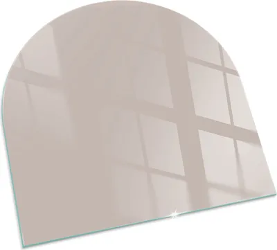 Produktbild von Farbe Hellbraun – Glasbodenplatte für – Kaminofen – Kaminplatte Glas – Schutzglas – Funkenschutzplatte –Glasbodenplatte Feuerfeste – Hitzeschutzplatte – Bodenschutz aus Glas – 100x100 cm