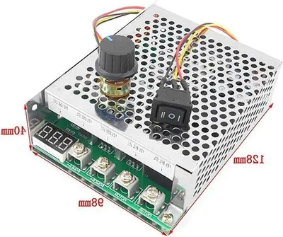 Productafbeelding van Famanu DC-motorbesturing, 10V-55V, 40A - Snelheidsregelaar met digitale display