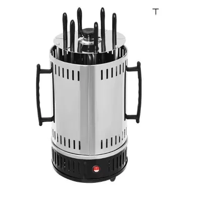 Zdjęcie produktu dla Pionowy grill elektryczny, moc 1000 W, gotowanie bez dymu, dwie opcje szaszłyków, 6 szaszłyków