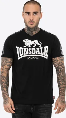 Immagine prodotto di Maglietta uomo regular fit STOUR Nero/Bianco L Lonsdale